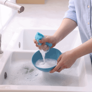 pet sitter washing a pet bowl in Durham, NC - what is a pet sitter