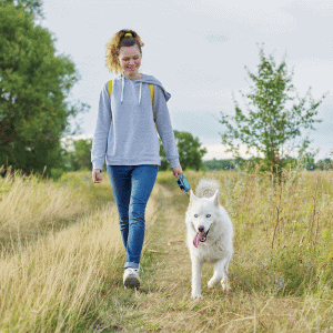 dog walking in Durham, NC with Bull City Pet Care dog walker